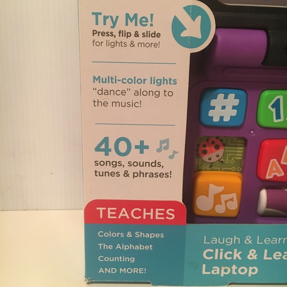 Fisher-Price Click and Learn Laptop (Infant to Preschool) - Picture 3 of 9